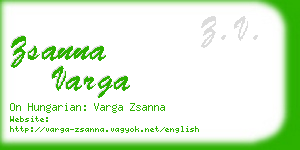 zsanna varga business card